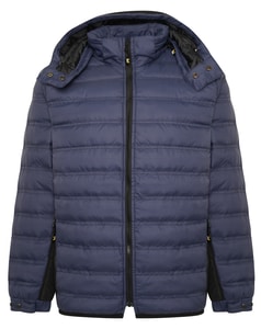 KAM Quilted Bubble Jacket Navy